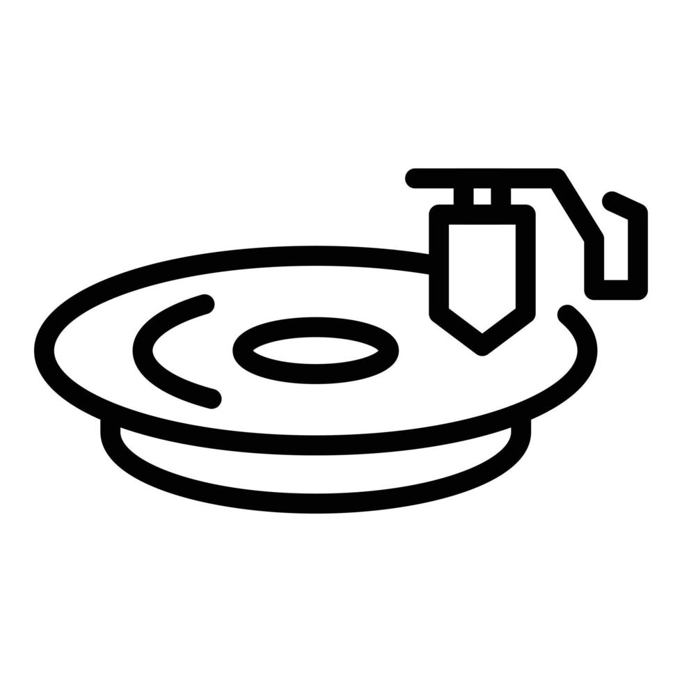 Pc maintenance icon, outline style vector