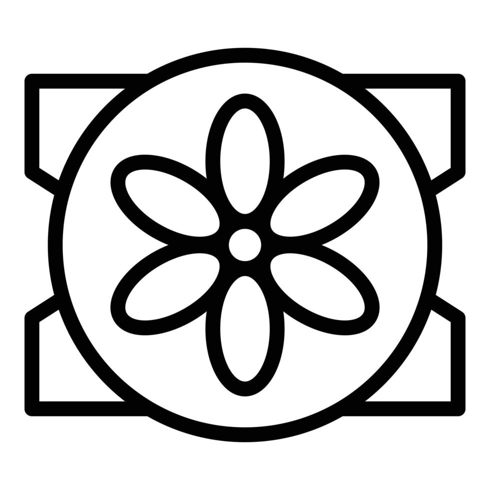 Fridge repair service icon, outline style vector