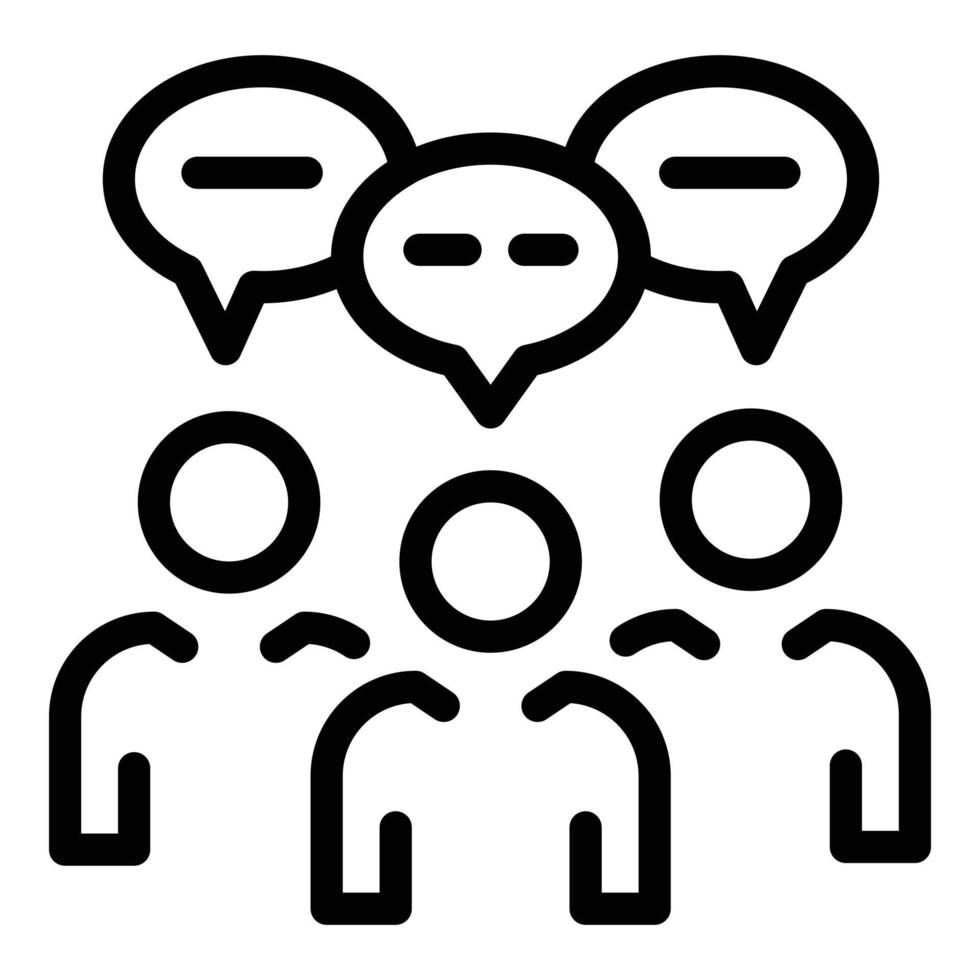 Relationship icon, outline style vector