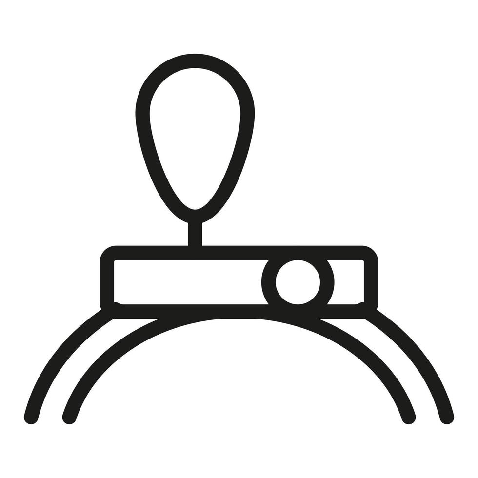 Sport tracker icon, outline style vector