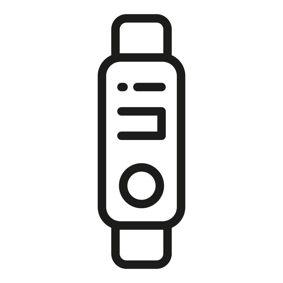 Smart bracelet icon, outline style vector