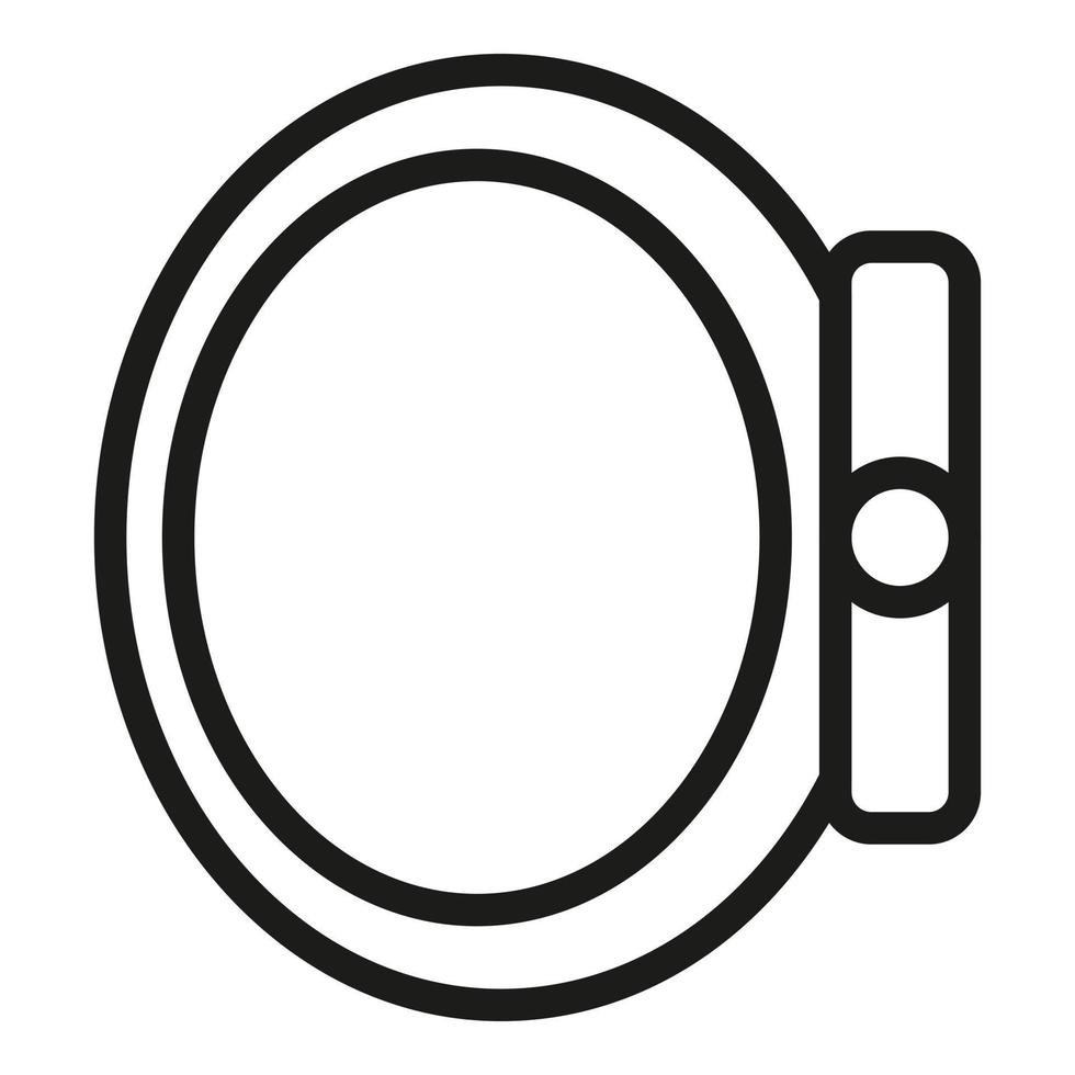 Health tracker icon, outline style vector