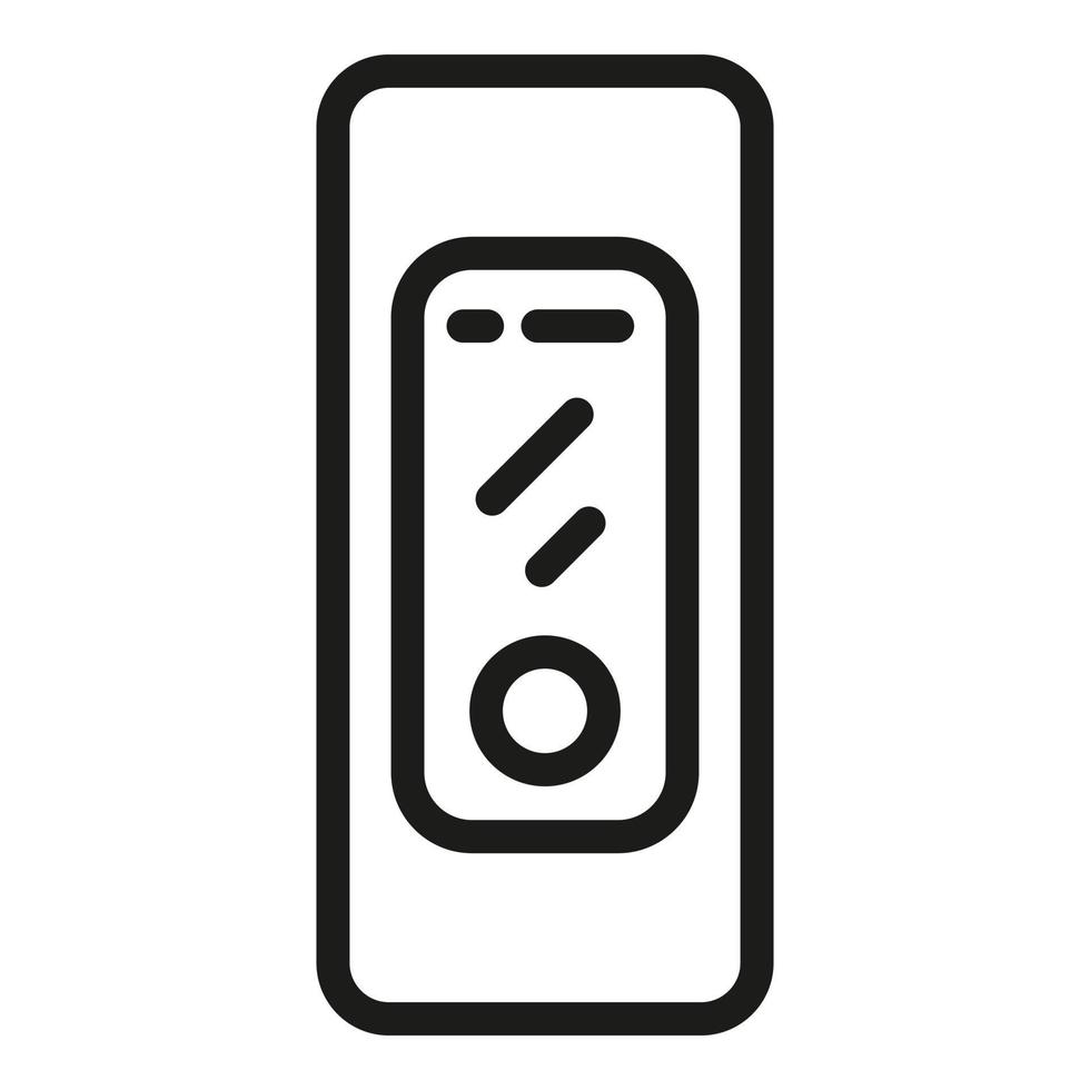 Fitness band icon, outline style vector