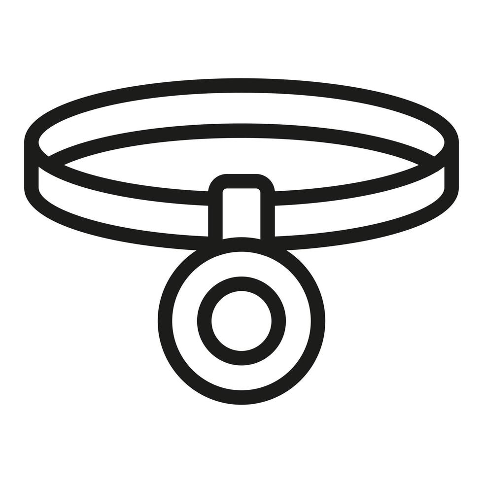 Activity tracker icon, outline style vector