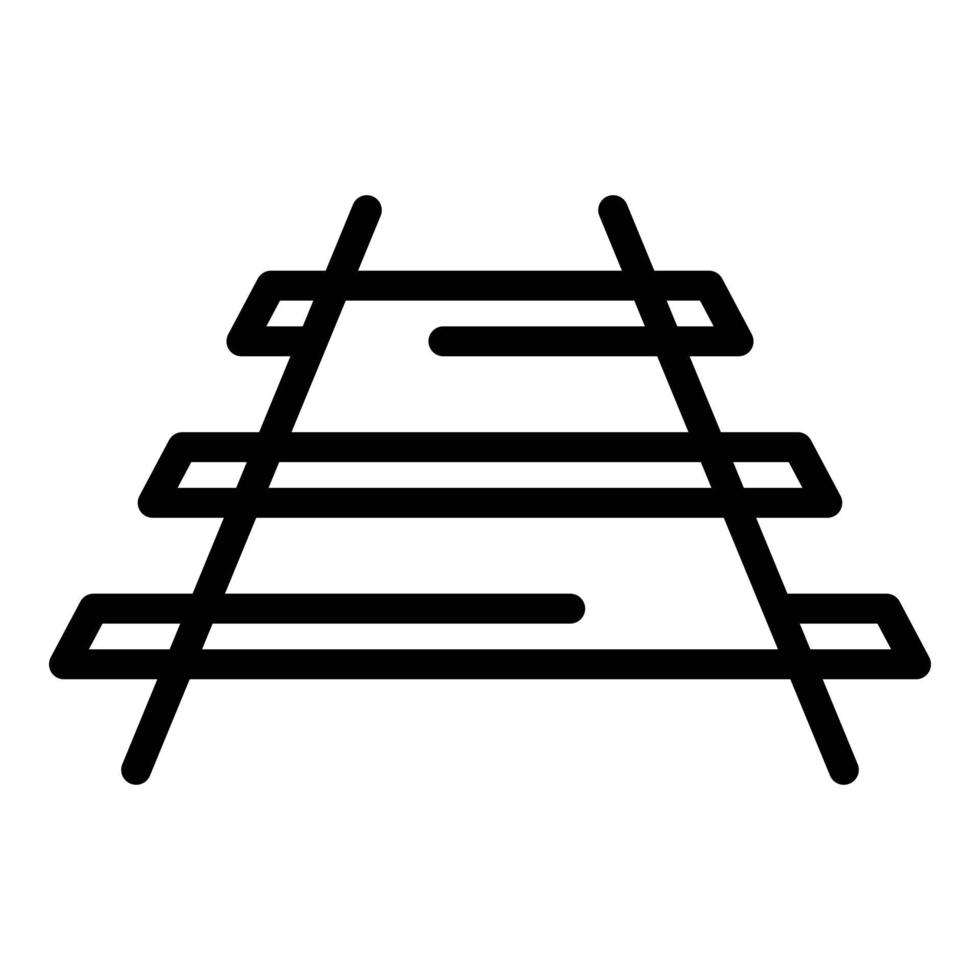 High speed railroad icon, outline style vector