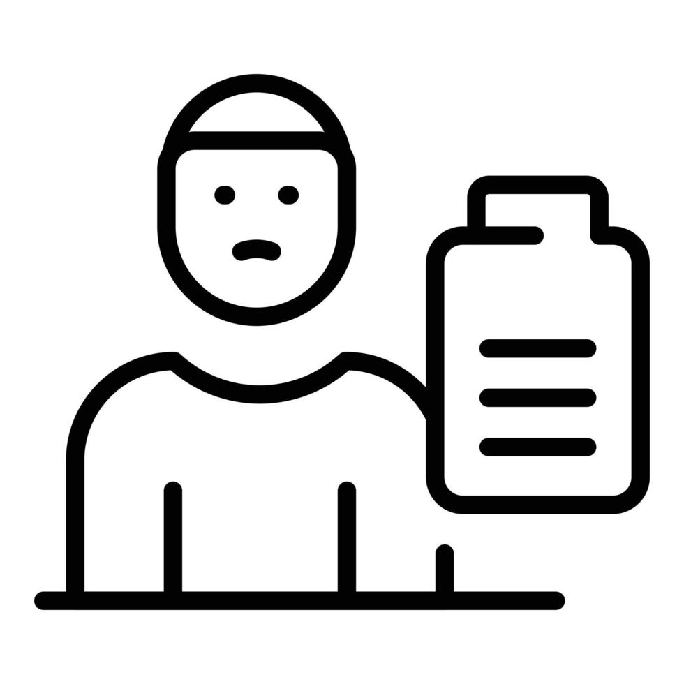 Narcissism selfish icon, outline style vector