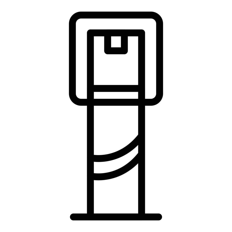 Dispenser cooler icon, outline style vector