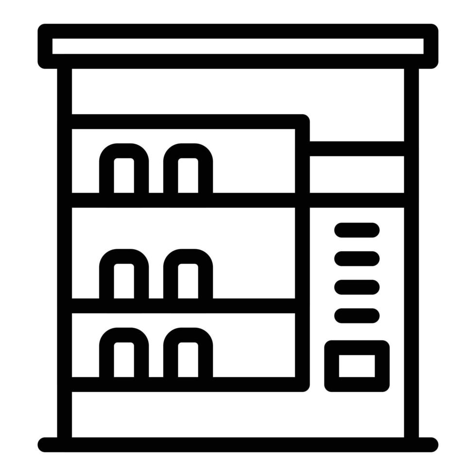 Drinks appliance icon, outline style vector