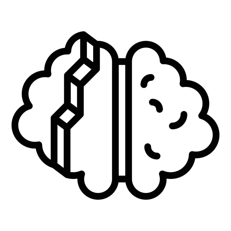 Digital bioprinting icon, outline style vector