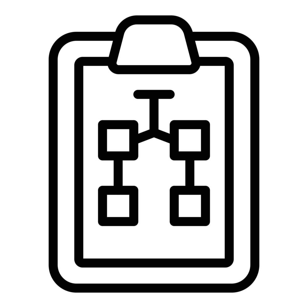 Education strategy icon, outline style vector