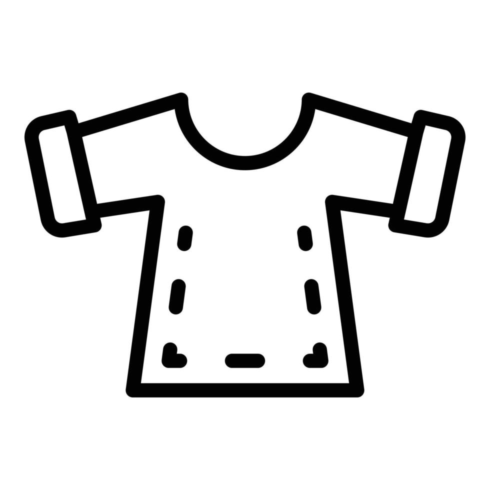 Haberdashery clothes icon, outline style vector