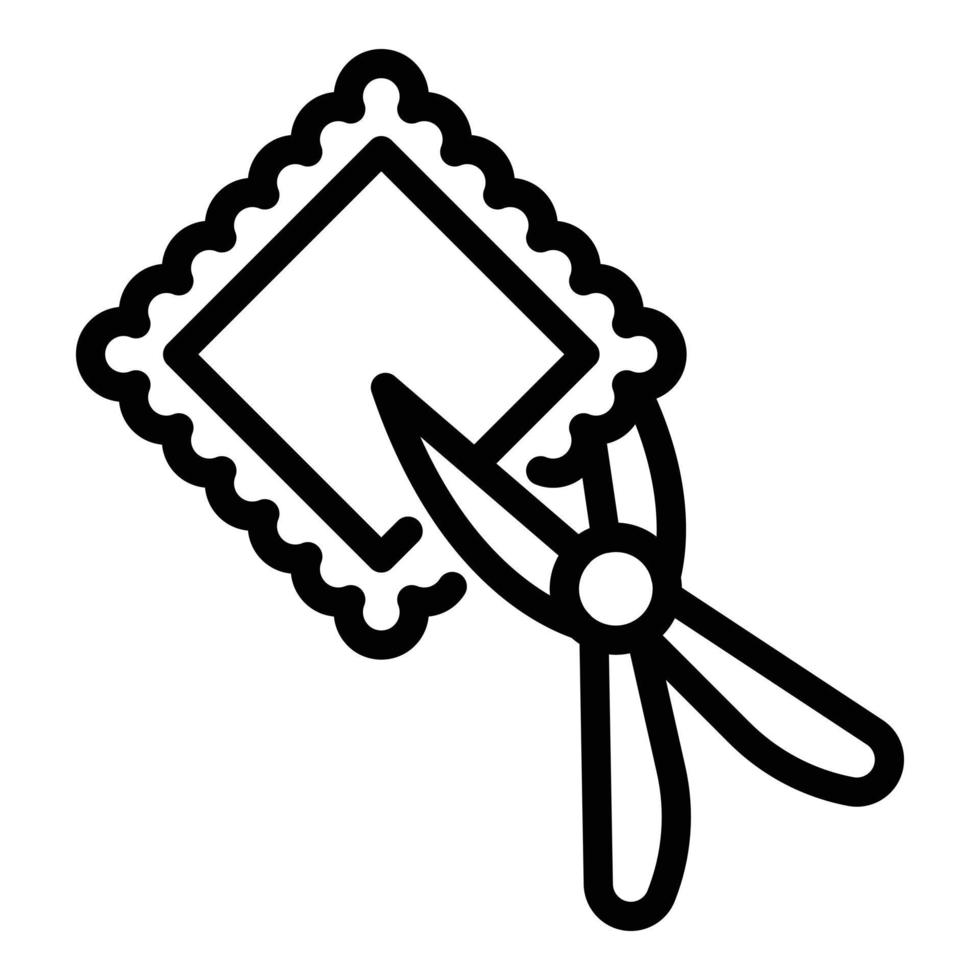 Haberdashery cutting icon, outline style vector