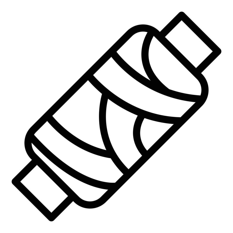 Craft thread icon, outline style vector