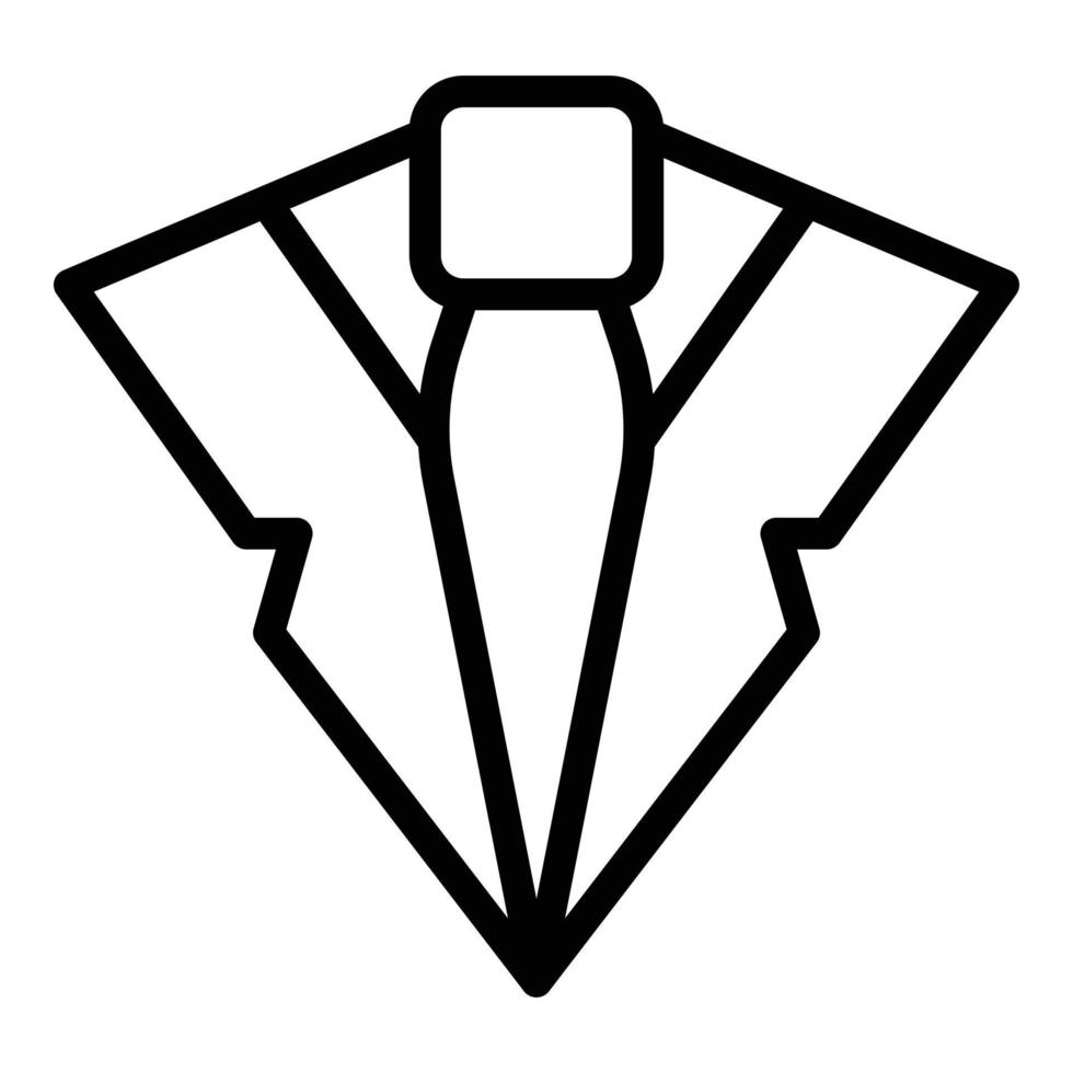 Man tie icon, outline style vector