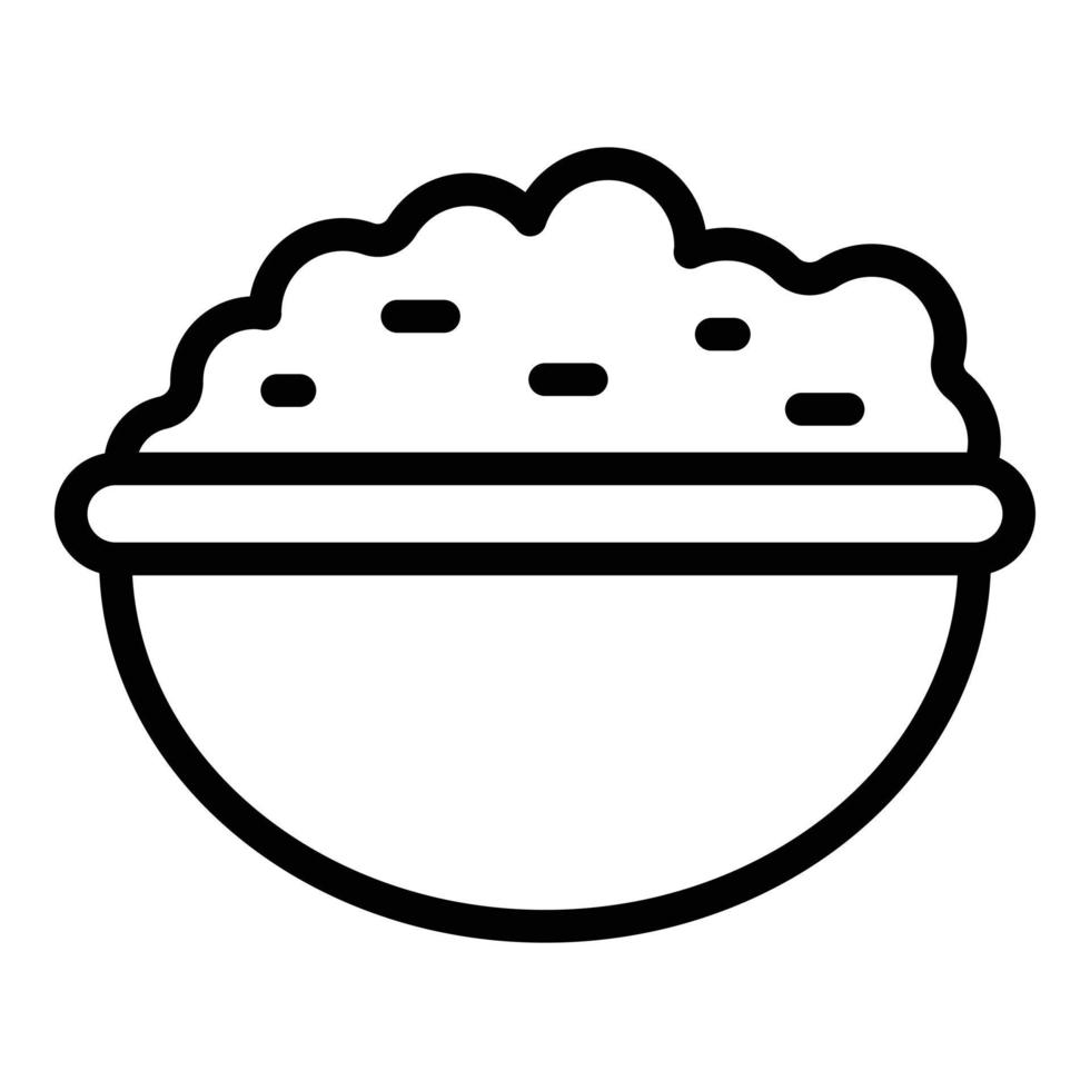 Wasabi plate icon, outline style vector