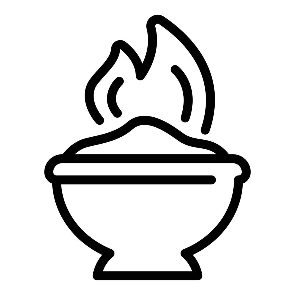 Chili wasabi icon, outline style vector