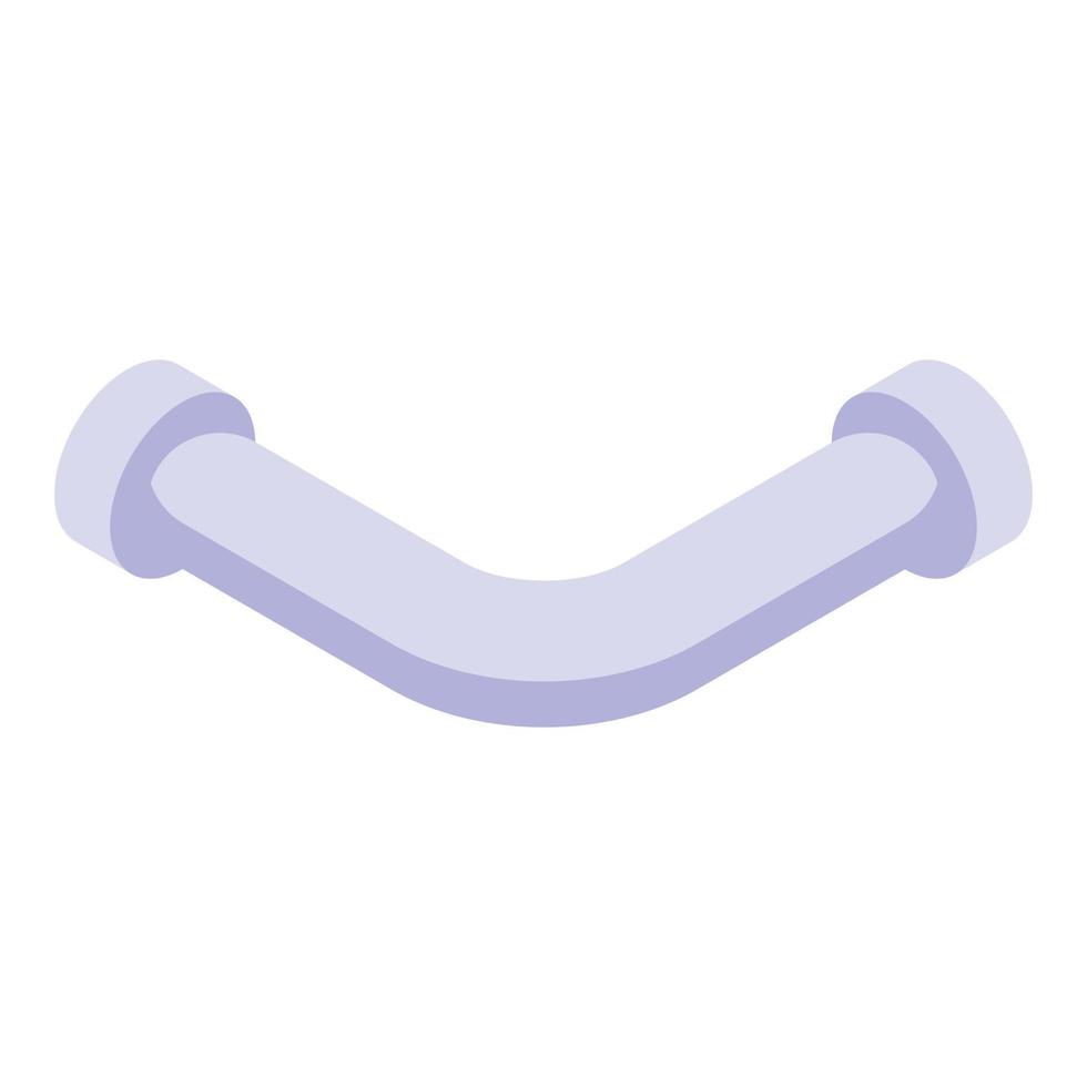 Sewerage home pipe icon, isometric style vector