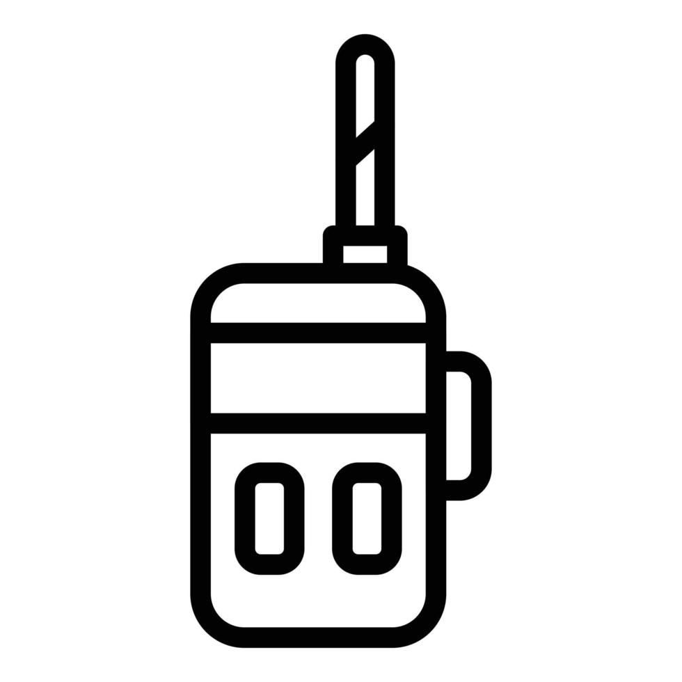 icono de teléfono de safari, estilo de contorno vector