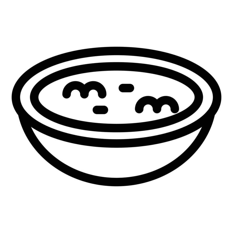 Oriental soy sauce icon, outline style vector