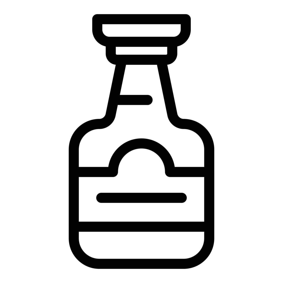 Soy sauce icon, outline style vector