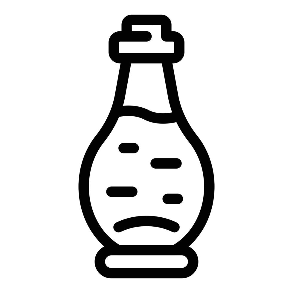 Thai soy sauce icon, outline style vector