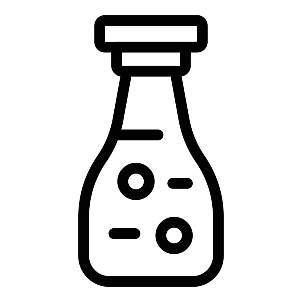 Organic soy sauce icon, outline style vector