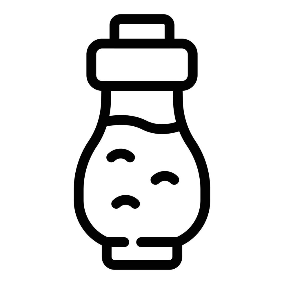 Soy sauce ingredient icon, outline style vector