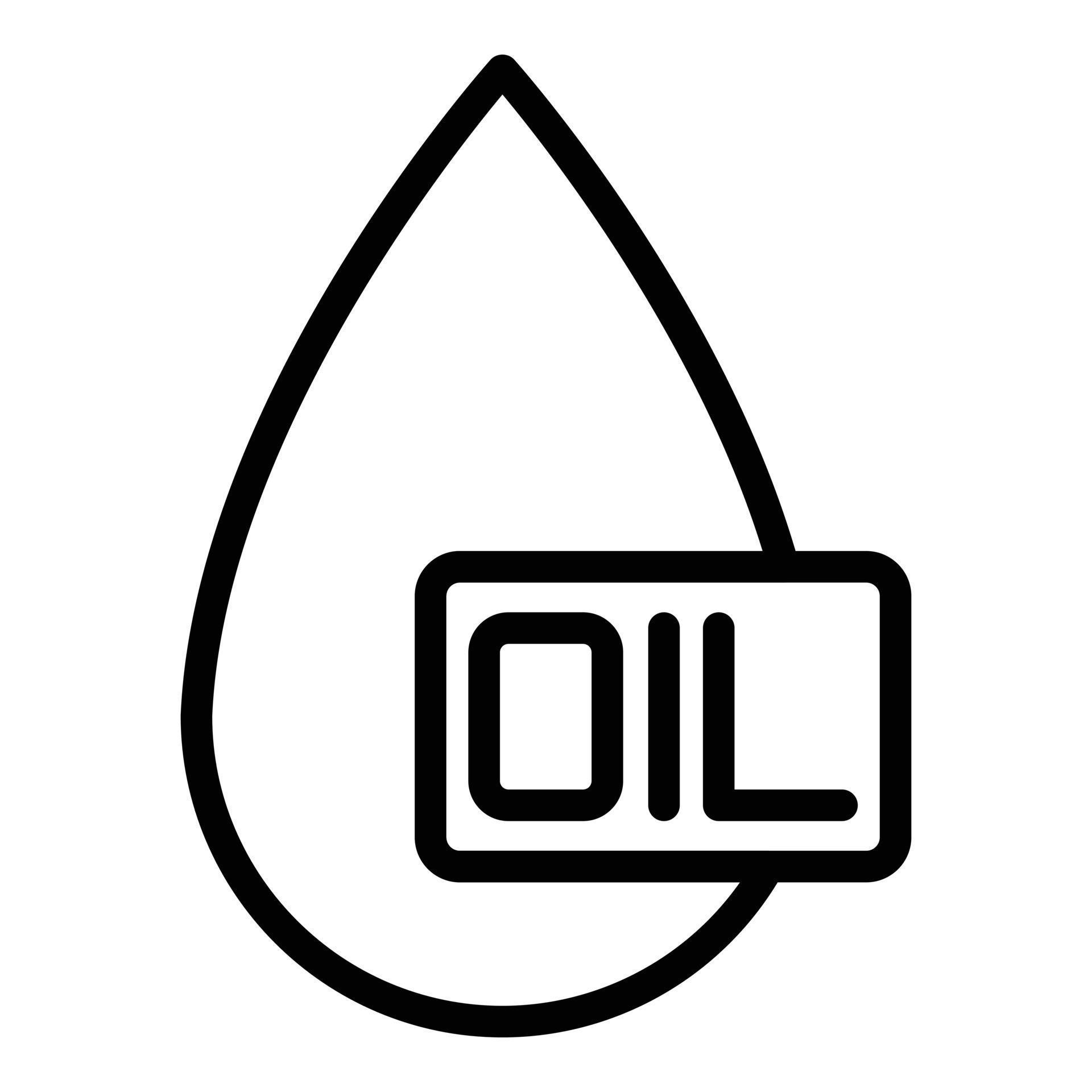 Oil drop icon, outline style 15892821 Vector Art at Vecteezy
