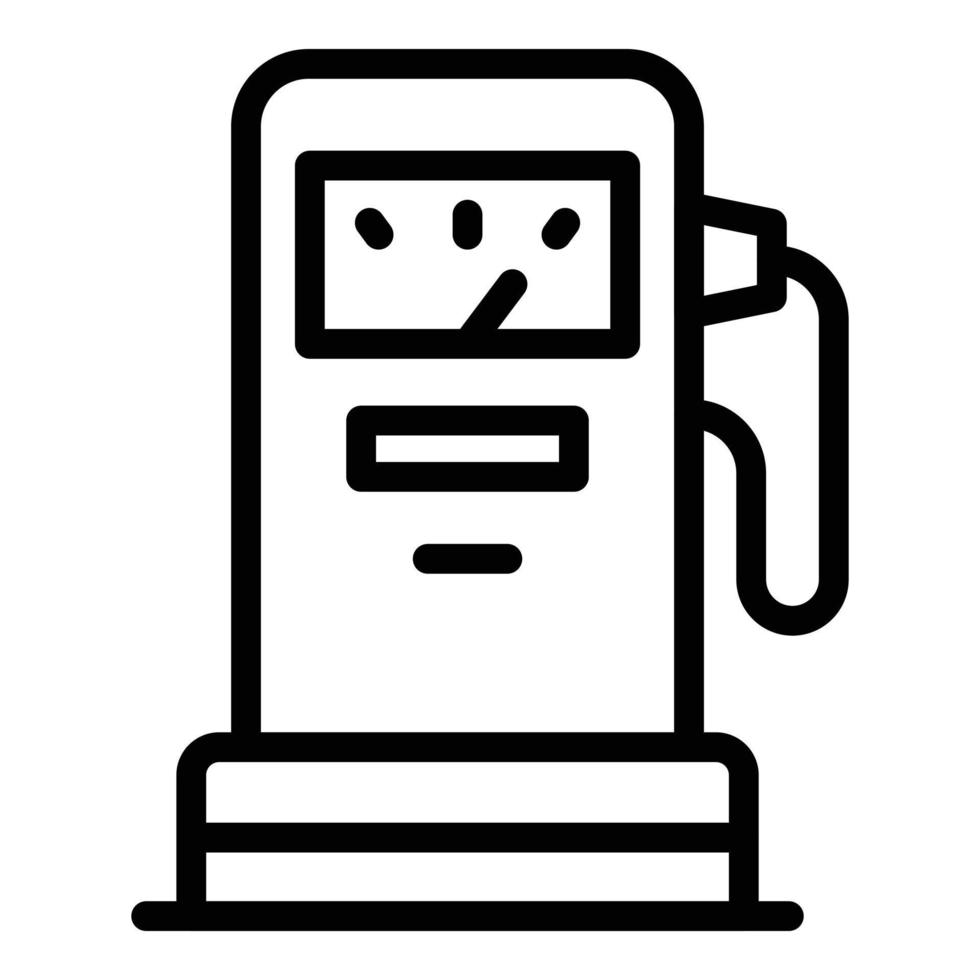 Kerosene station icon, outline style vector