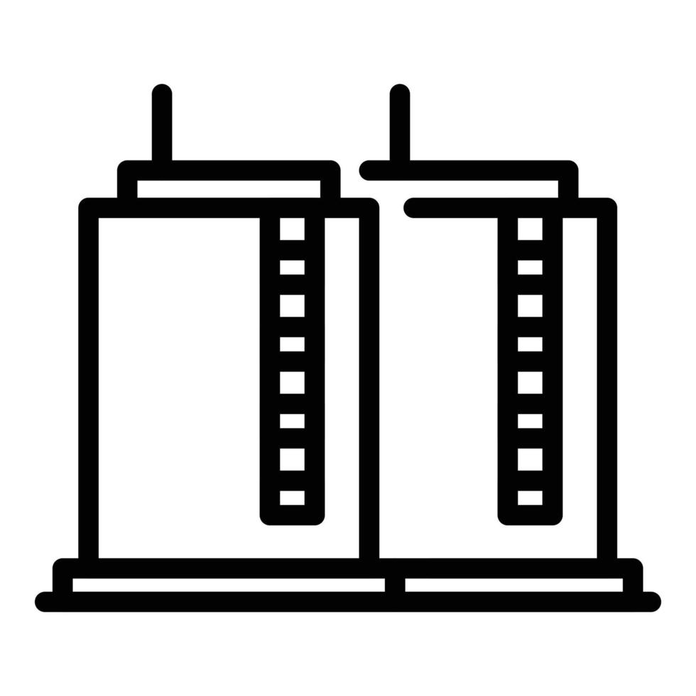 Kerosene storage icon, outline style vector