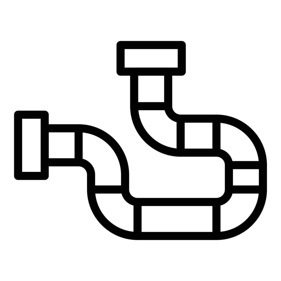Kerosene pipe icon, outline style vector