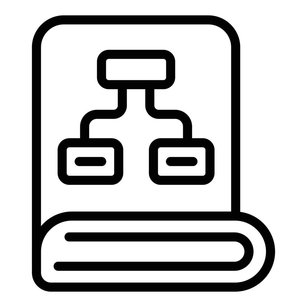 Project realization icon, outline style vector