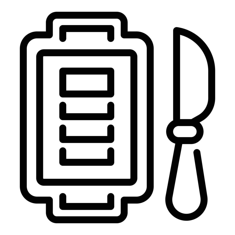 Barbecue tools icon, outline style vector