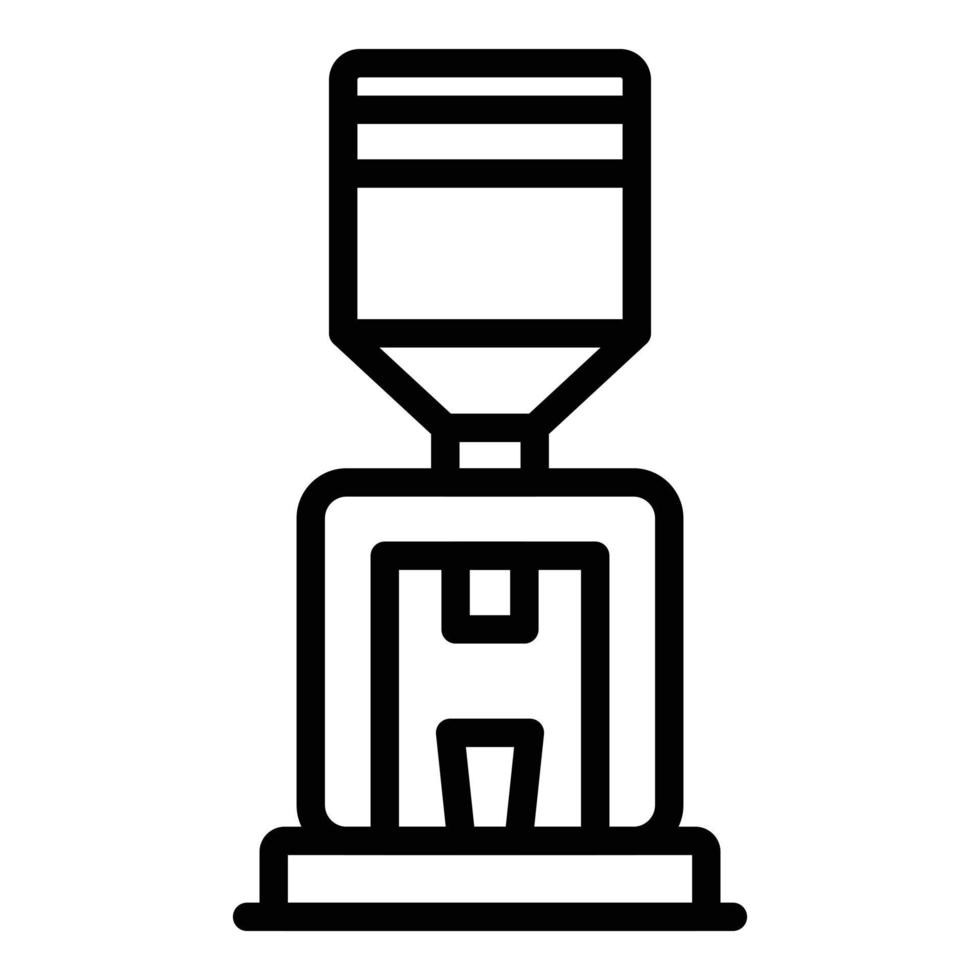 Office cooler icon, outline style vector