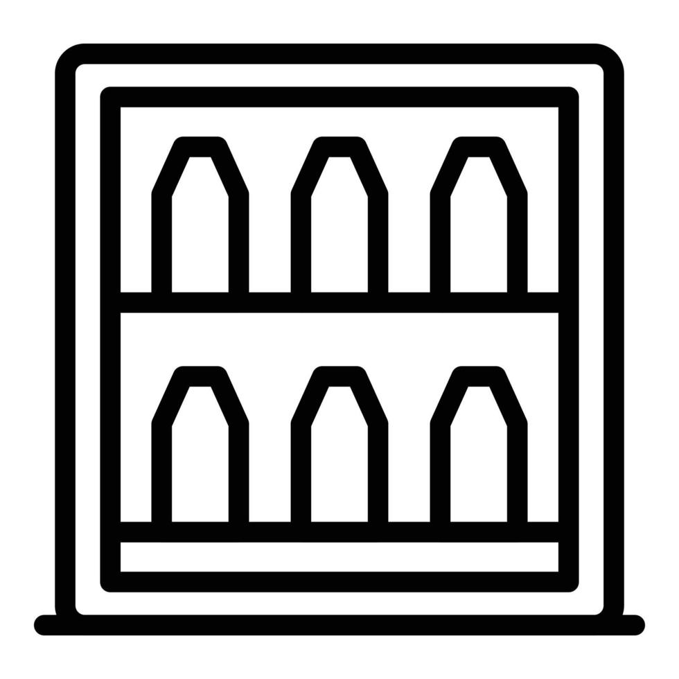 Automatic drink dispenser icon, outline style vector