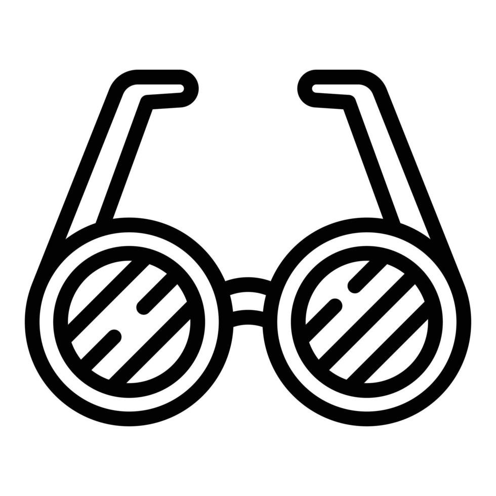 Party glasses icon, outline style vector