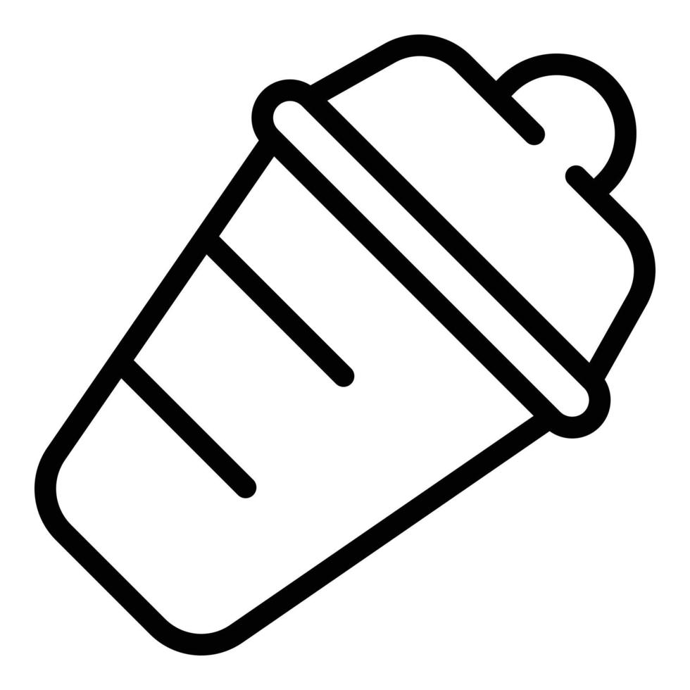 Bar shaker icon, outline style vector