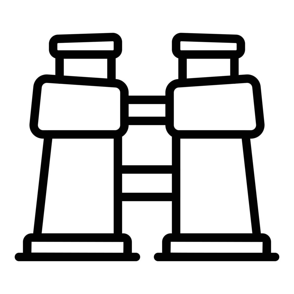 Safari binoculars icon, outline style vector