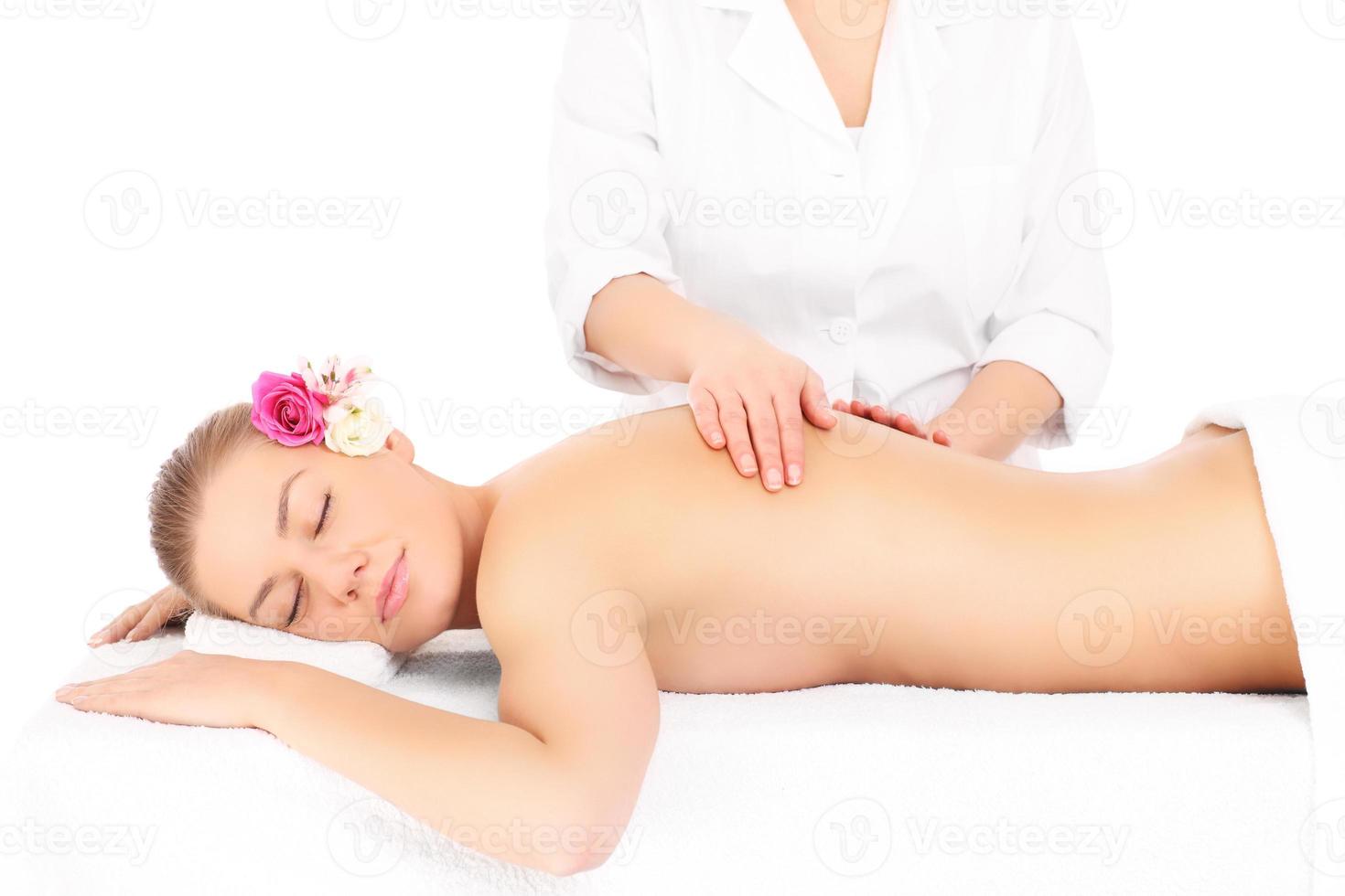 Woman and massage photo