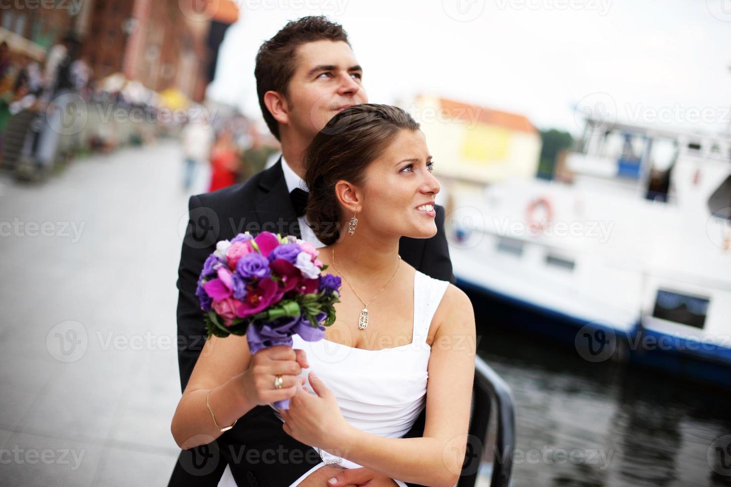 Married young couple photo