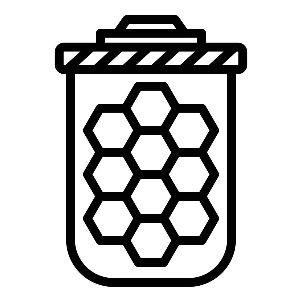 Filter cartridge icon, outline style vector
