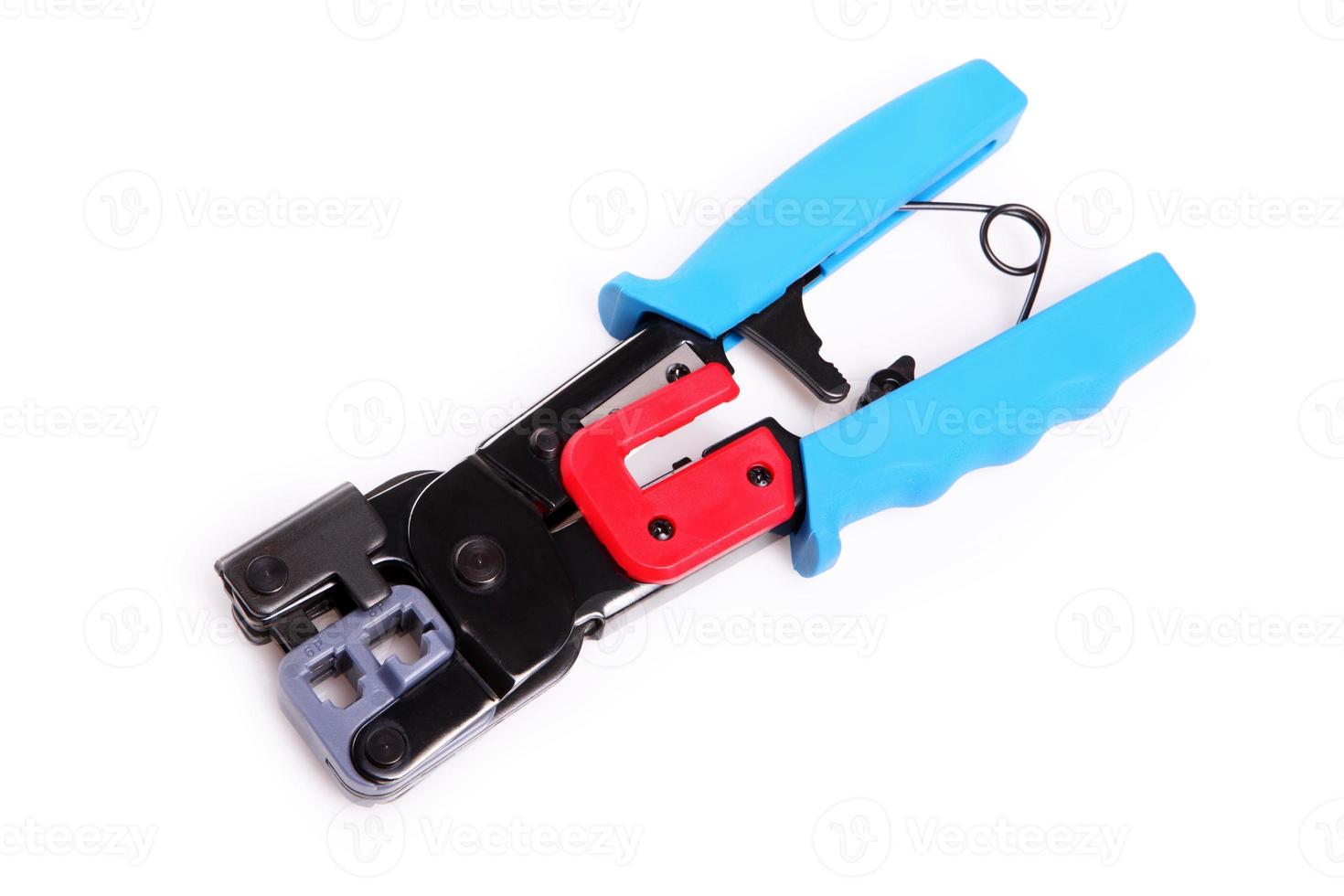 Crimp tool on white background photo