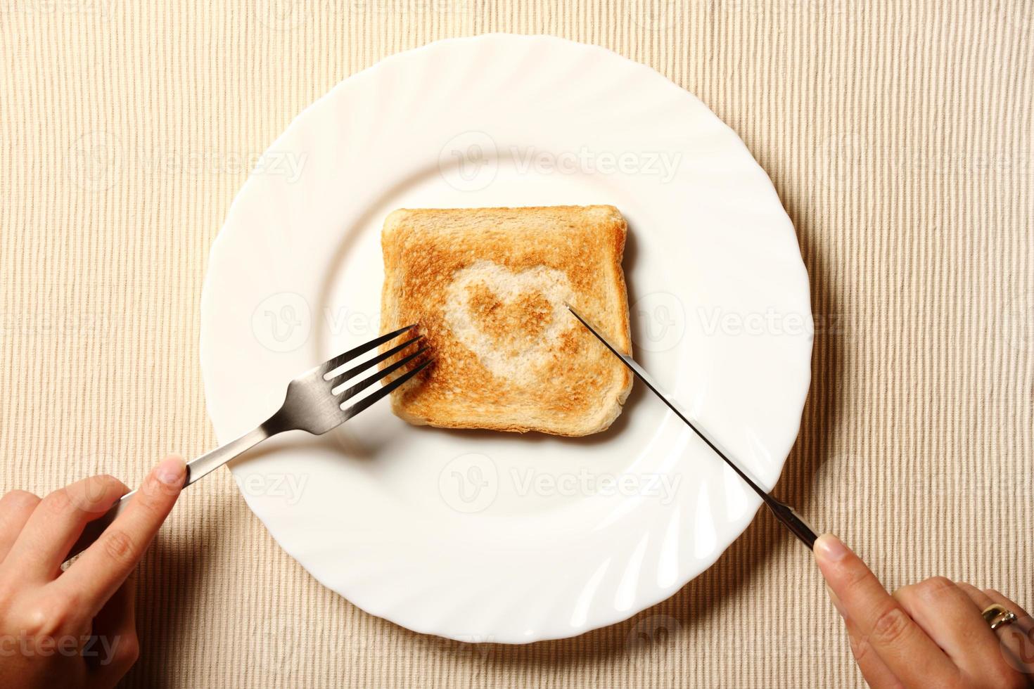 Toast and heart photo