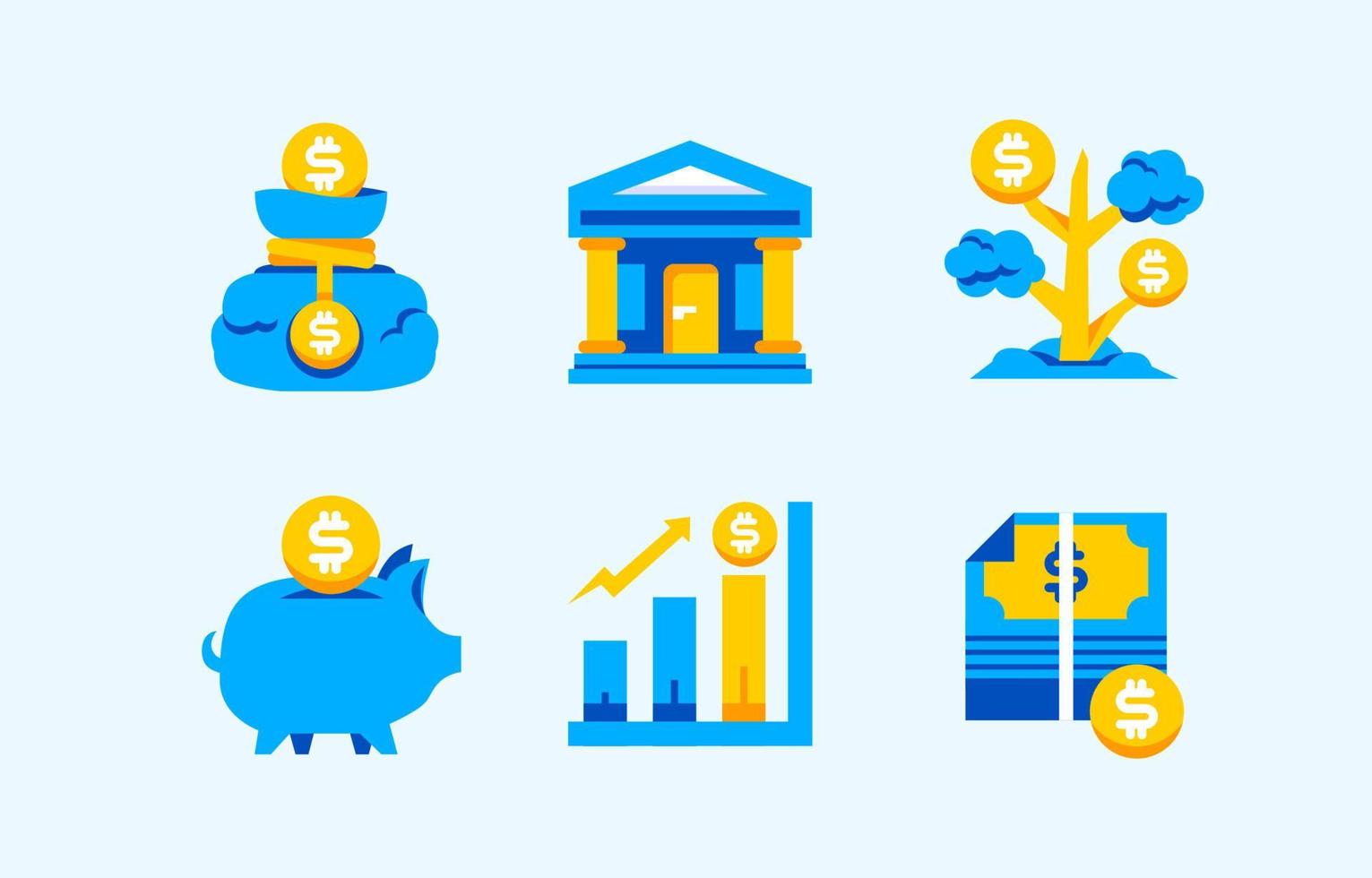 Banking Icon Set vector