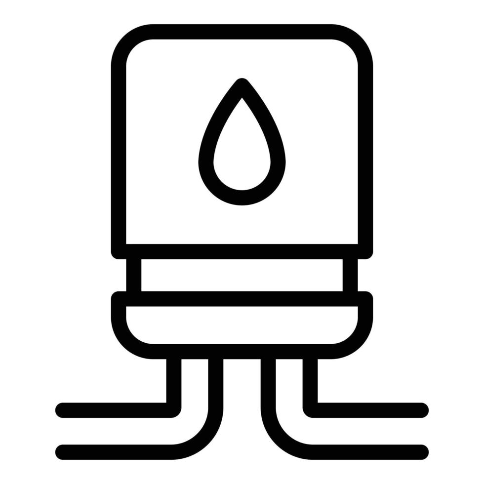 Filtration system icon, outline style vector