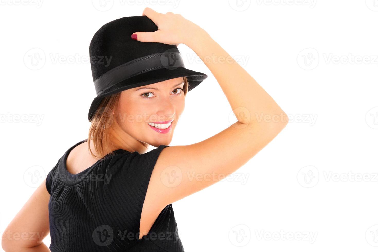 Woman in hat photo