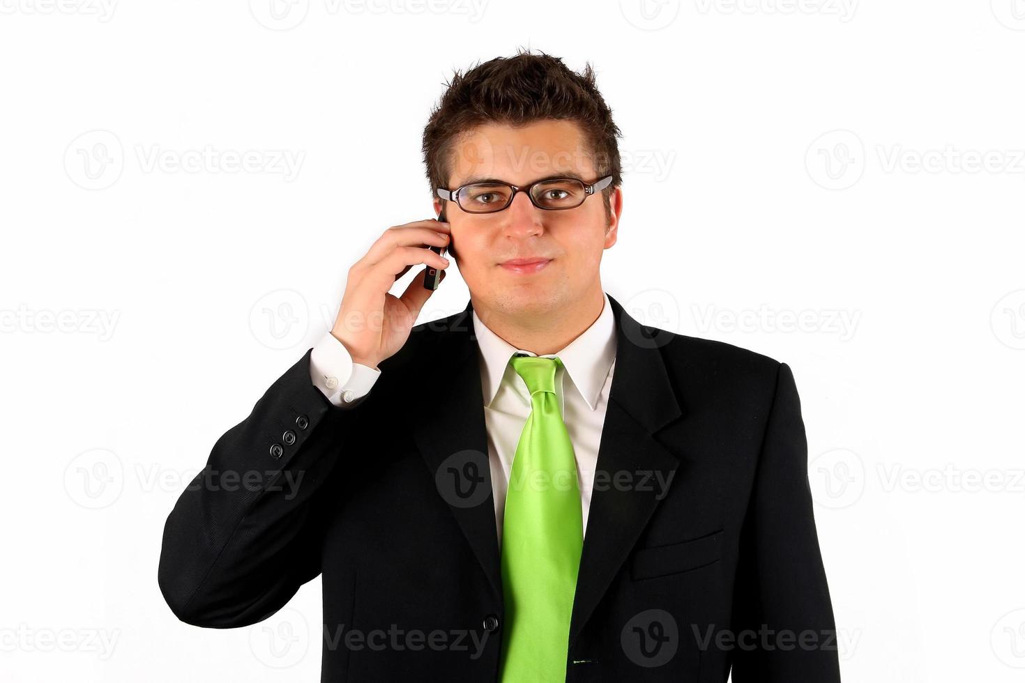 businessman with phone photo