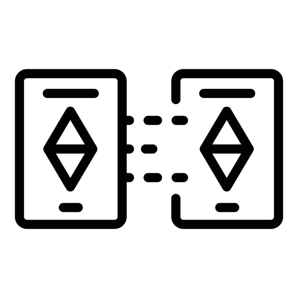 Blockchain technology icon, outline style 15897166 Vector Art at Vecteezy