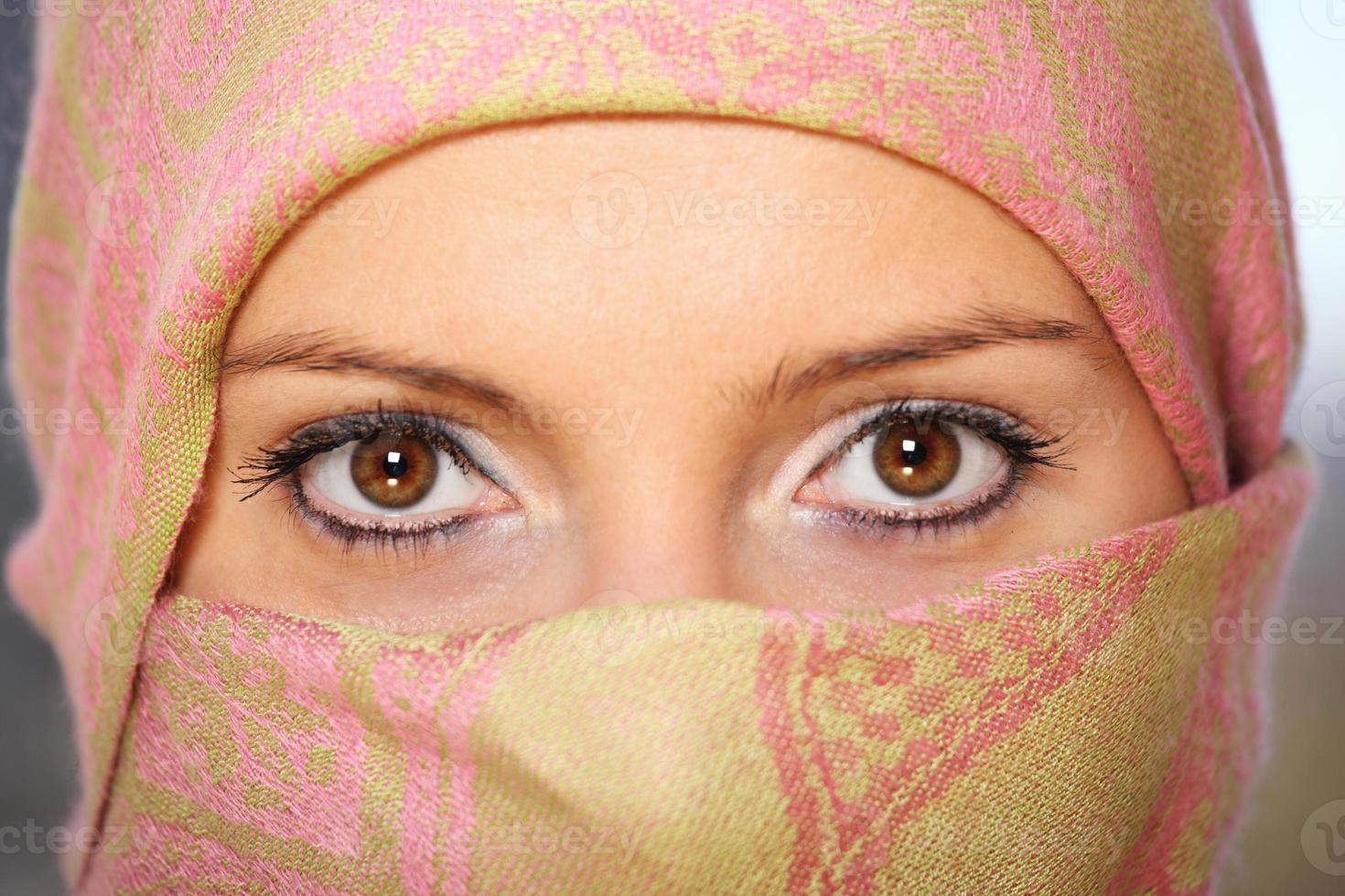 Arabic woman with scarf photo