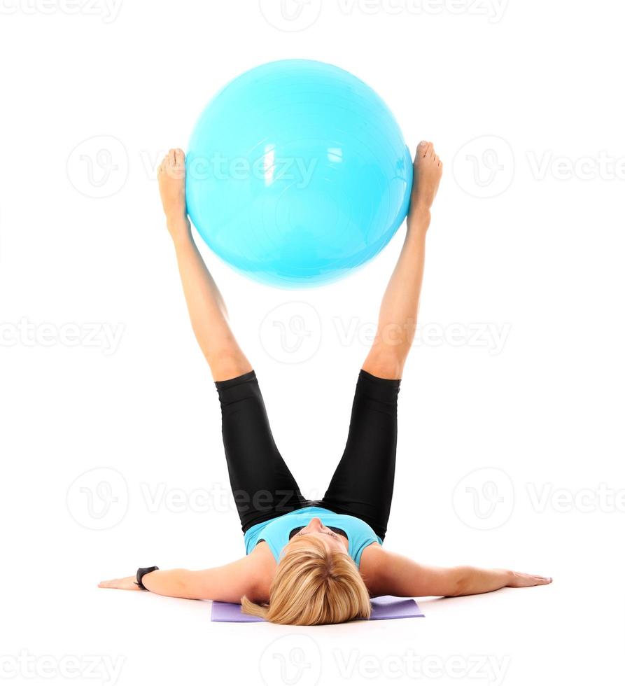 Exercise with ball photo